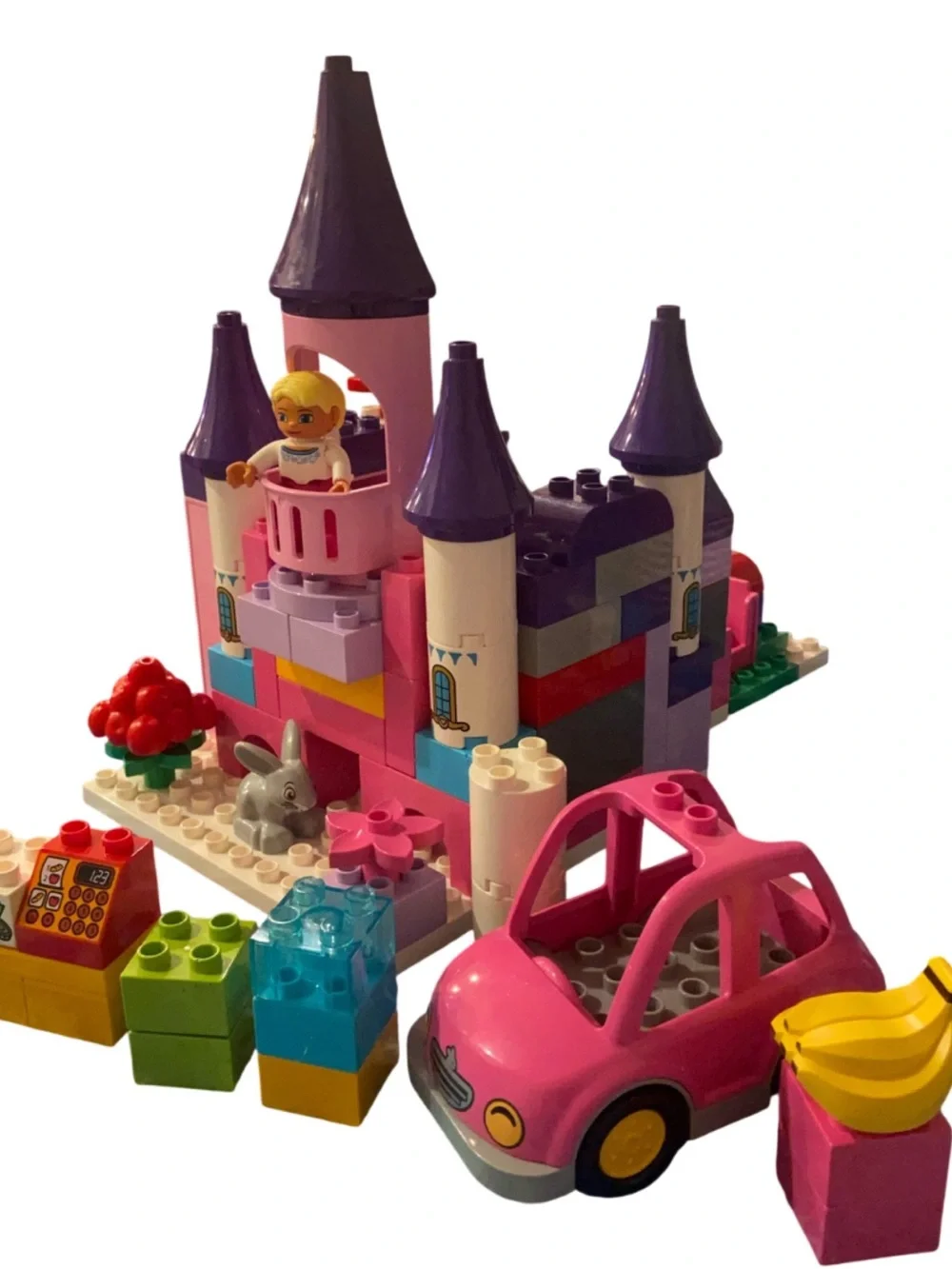LEGO Duplo  CASTLE Replacement Mixed Parts LOT Of 100 + Pieces Bed Towers READ